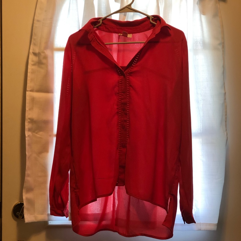 Salmon blouse